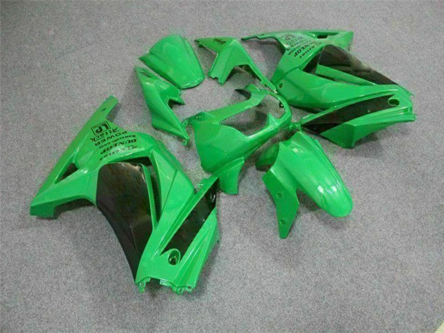 Preisgünstige Kawasaki EX250 Motorrad Verkleidung 2008-2012 - Grun Schwarz