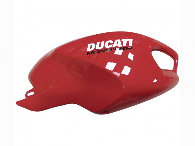 Preisgünstige Ducati Monster 696 796 1100 1100S Motorrad Verkleidung 2008-2012 - Rot Weiss