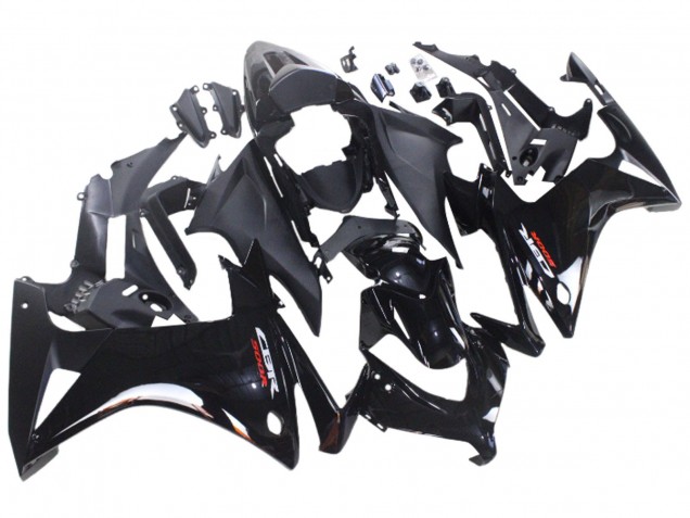 Preisgünstige Honda CBR500R Motorrad Verkleidung 2013-2015 - Glanzendes Schwarz Matt Schwarz