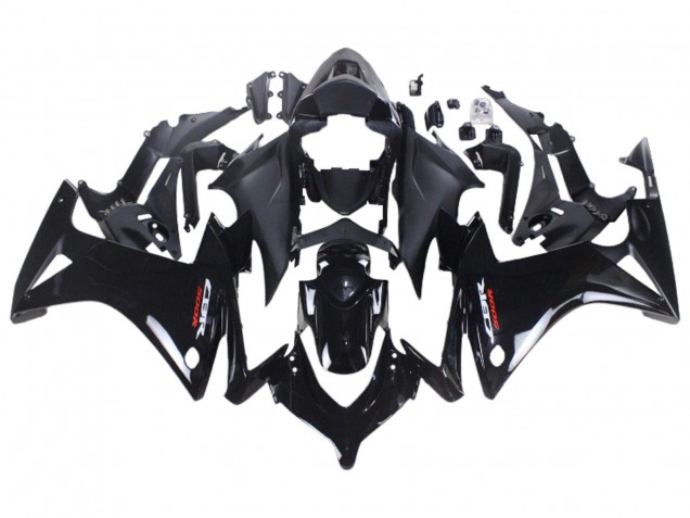 Preisgünstige Honda CBR500R Motorrad Verkleidung 2013-2015 - Glanzendes Schwarz Matt Schwarz