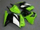 Preisgünstige Kawasaki EX250 Motorrad Verkleidung 2008-2012 - Grun Weiss Schwarz