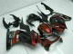 Preisgünstige Kawasaki EX250 Motorrad Verkleidung 2008-2012 - Glanzendes Schwarz Kastanienbraun Rot