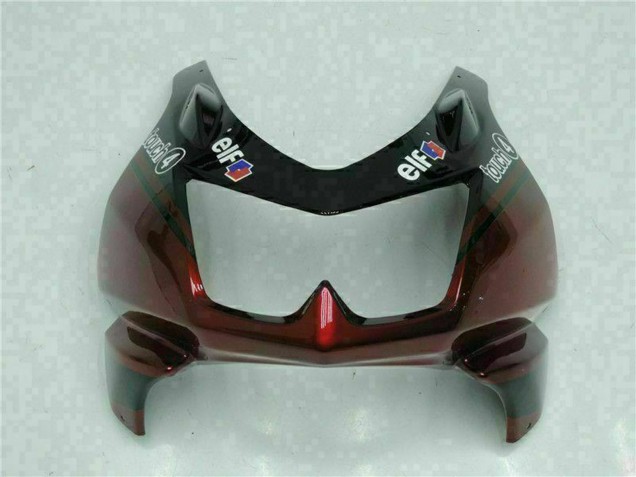 Preisgünstige Kawasaki EX250 Motorrad Verkleidung 2008-2012 - Glanzendes Schwarz Kastanienbraun Rot