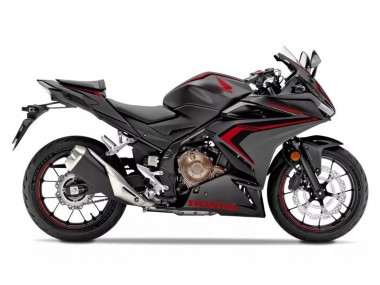Preisgünstige Honda CBR500R Motorrad Verkleidung 2022-2023 - Matt Schwarz Rot