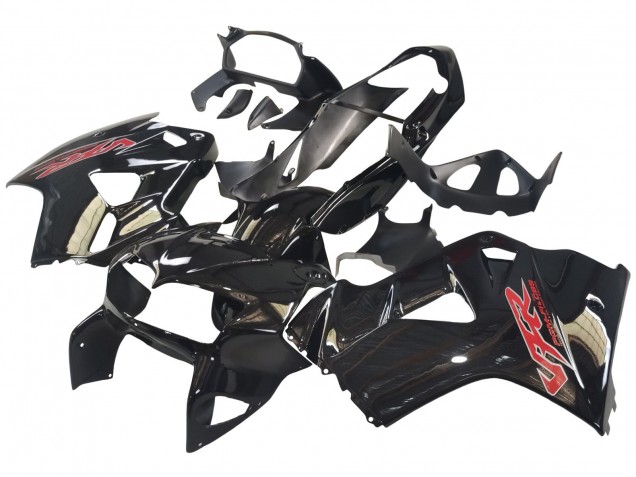 Preisgünstige Honda VFR 800 Motorrad Verkleidung 1998-2001 - Glanzendes Schwarz Rot Aufkleber