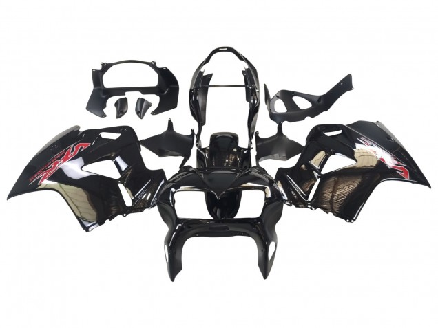 Preisgünstige Honda VFR 800 Motorrad Verkleidung 1998-2001 - Glanzendes Schwarz Rot Aufkleber
