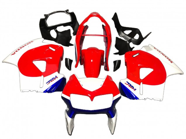 Preisgünstige Honda VFR 800 Motorrad Verkleidung 1998-2001 - Weiss Rot Blau
