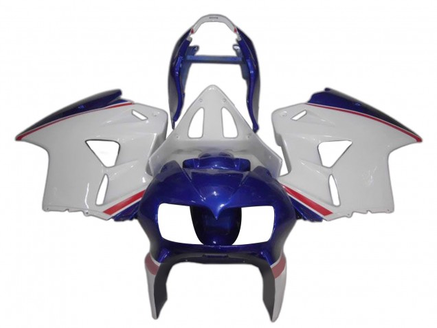 Preisgünstige Honda VFR 800 Motorrad Verkleidung 1998-2001 - Weiss Blau Rot