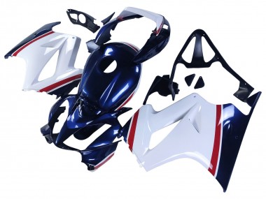 Preisgünstige Honda VFR 800 Motorrad Verkleidung 2002-2013 - Weiss Rot Dunkel Blau