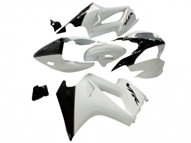 Preisgünstige Honda VFR 800 Motorrad Verkleidung 2002-2013 - Perl Weiss Glanzendes Schwarz Aufkleber