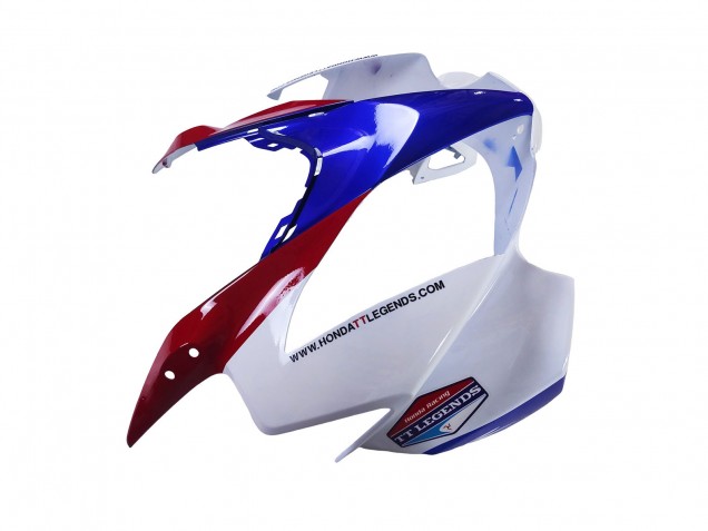 Preisgünstige Honda VFR 800 Motorrad Verkleidung 2002-2013 - Weiss Rot Blau Motul