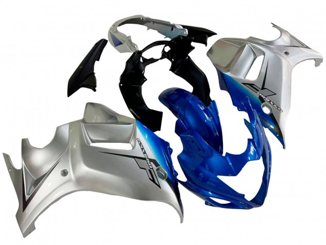 Preisgünstige Suzuki GSX650F Motorrad Verkleidung 2008-2013 - Silber Blau
