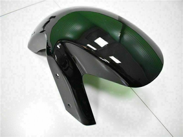 Preisgünstige Kawasaki EX650 Motorrad Verkleidung 2006-2008 - Glanzendes Schwarz Rot Flamme