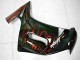 Preisgünstige Kawasaki EX650 Motorrad Verkleidung 2006-2008 - Glanzendes Schwarz Rot Flamme