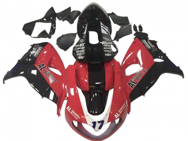 Preisgünstige Suzuki TL1000R Motorrad Verkleidung 1998-2003 - Rot Schwarz Rennen 17