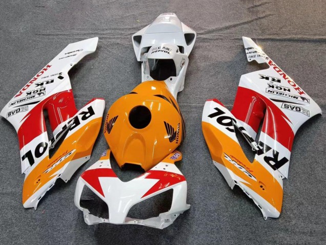 Preisgünstige Honda CBR1000RR Motorrad Verkleidung 2004-2005 - Weiss Orange Schwarz Rot Repsol