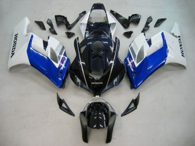 Preisgünstige Honda CBR1000RR Motorrad Verkleidung 2004-2005 - Weiss Blau Glanzendes Schwarz Fireblade