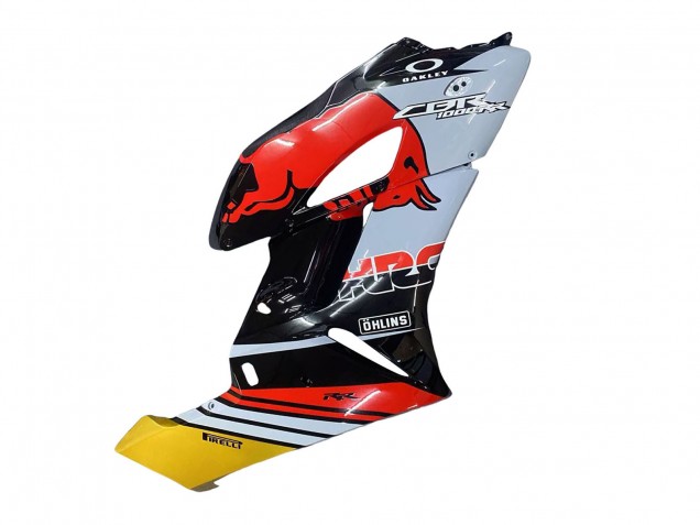 Preisgünstige Honda CBR1000RR Motorrad Verkleidung 2004-2005 - Gelb Rot Weiss Glanzendes Red Bull Repsol HRC