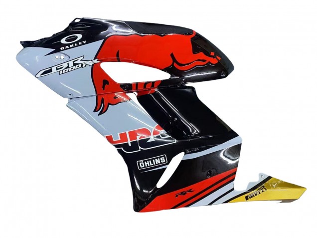 Preisgünstige Honda CBR1000RR Motorrad Verkleidung 2004-2005 - Gelb Rot Weiss Glanzendes Red Bull Repsol HRC