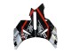 Preisgünstige Honda CBR1000RR Motorrad Verkleidung 2004-2005 - Silber Glanzendes Schwarz Rot Streifen