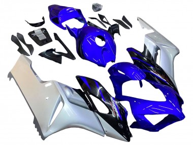 Preisgünstige Honda CBR1000RR Motorrad Verkleidung 2004-2005 - Silber Blau Glanzendes Schwarz