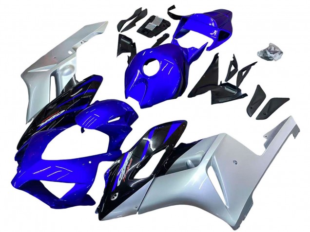 Preisgünstige Honda CBR1000RR Motorrad Verkleidung 2004-2005 - Silber Blau Glanzendes Schwarz