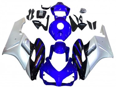 Preisgünstige Honda CBR1000RR Motorrad Verkleidung 2004-2005 - Silber Blau Glanzendes Schwarz