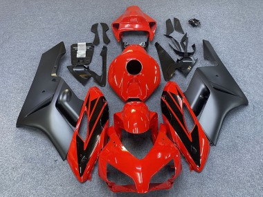 Preisgünstige Honda CBR1000RR Motorrad Verkleidung 2004-2005 - Grau Rot Glanzendes Schwarz Streifen