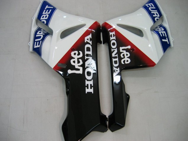 Preisgünstige Honda CBR1000RR Motorrad Verkleidung 2004-2005 - Weiss Blau Rot Glanzendes Schwarz Stern EuroBet Lee