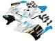 Preisgünstige Honda CBR1000RR Motorrad Verkleidung 2004-2005 - Weiss Hellblau Gelb Schwarz Konica Minolta