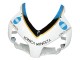 Preisgünstige Honda CBR1000RR Motorrad Verkleidung 2004-2005 - Weiss Hellblau Gelb Schwarz Konica Minolta
