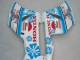 Preisgünstige Honda CBR1000RR Motorrad Verkleidung 2004-2005 - Weiss Blau Schnee Nastro Azzurro 46