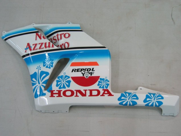Preisgünstige Honda CBR1000RR Motorrad Verkleidung 2004-2005 - Weiss Blau Schnee Nastro Azzurro 46