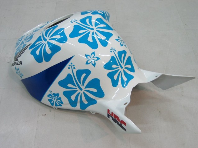 Preisgünstige Honda CBR1000RR Motorrad Verkleidung 2004-2005 - Weiss Blau Schnee Nastro Azzurro 46