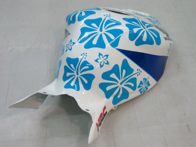 Preisgünstige Honda CBR1000RR Motorrad Verkleidung 2004-2005 - Weiss Blau Schnee Nastro Azzurro 46