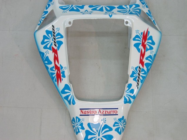 Preisgünstige Honda CBR1000RR Motorrad Verkleidung 2004-2005 - Weiss Blau Schnee Nastro Azzurro 46
