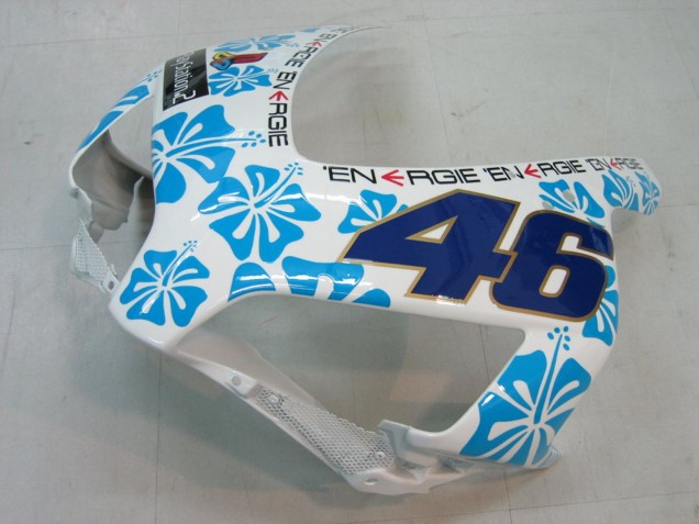 Preisgünstige Honda CBR1000RR Motorrad Verkleidung 2004-2005 - Weiss Blau Schnee Nastro Azzurro 46