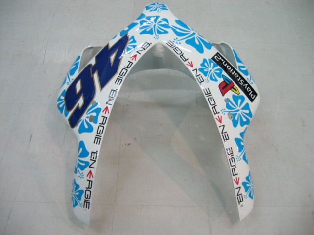 Preisgünstige Honda CBR1000RR Motorrad Verkleidung 2004-2005 - Weiss Blau Schnee Nastro Azzurro 46