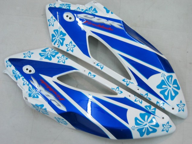 Preisgünstige Honda CBR1000RR Motorrad Verkleidung 2004-2005 - Weiss Blau Schnee Nastro Azzurro 46