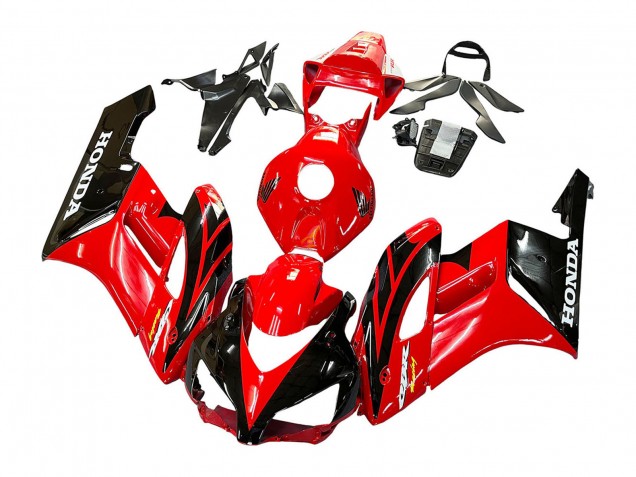 Preisgünstige Honda CBR1000RR Motorrad Verkleidung 2004-2005 - Rot Glanzendes Schwarz Rennen