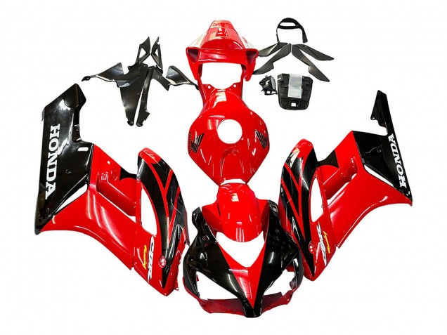 Preisgünstige Honda CBR1000RR Motorrad Verkleidung 2004-2005 - Rot Glanzendes Schwarz Rennen
