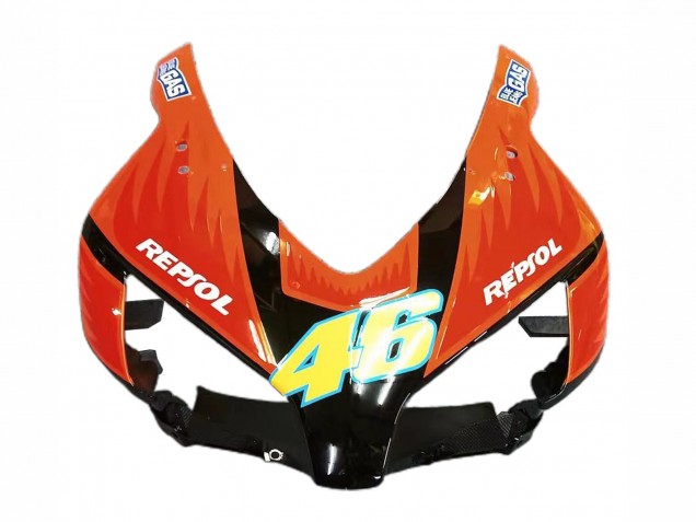 Preisgünstige Honda CBR1000RR Motorrad Verkleidung 2004-2005 - Gelb Orange Glanzendes Schwarz Repsol Rossi 46
