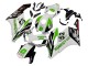 Preisgünstige Honda CBR1000RR Motorrad Verkleidung 2004-2005 - Weiss Grun Glanzendes Schwarz Hannspree 52