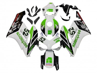 Preisgünstige Honda CBR1000RR Motorrad Verkleidung 2004-2005 - Weiss Grun Glanzendes Schwarz Hannspree 52