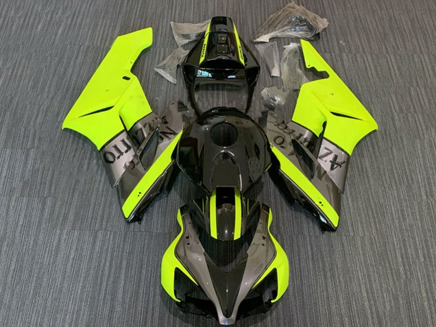 Preisgünstige Honda CBR1000RR Motorrad Verkleidung 2004-2005 - Gelb Grau Glanzendes Schwarz Nastro Azzurro