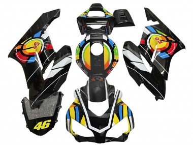 Preisgünstige Honda CBR1000RR Motorrad Verkleidung 2004-2005 - Gelb Blau Rot Glanzendes Schwarz Farbrad 46