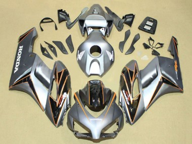 Preisgünstige Honda CBR1000RR Motorrad Verkleidung 2004-2005 - Silber Orange Glanzendes Schwarz Streifen