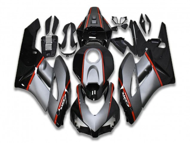Preisgünstige Honda CBR1000RR Motorrad Verkleidung 2004-2005 - Grau Rot Glanzendes Schwarz