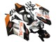 Preisgünstige Honda CBR1000RR Motorrad Verkleidung 2004-2005 - Orange Silber Glanzendes Schwarz Repsol
