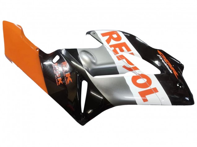 Preisgünstige Honda CBR1000RR Motorrad Verkleidung 2004-2005 - Orange Silber Glanzendes Schwarz Repsol